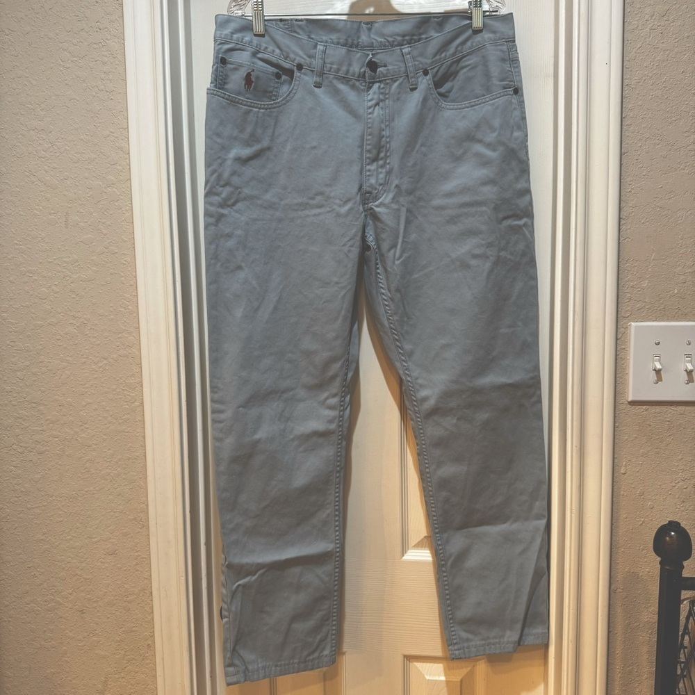 POLO RALPH LAUREN men’s light blue 650 straight chinos, 36x30